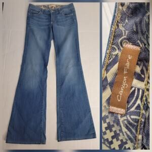 Paige Low Rise Canyon Flare Jeans Women 27 x 34 Stretch Y2K 90's